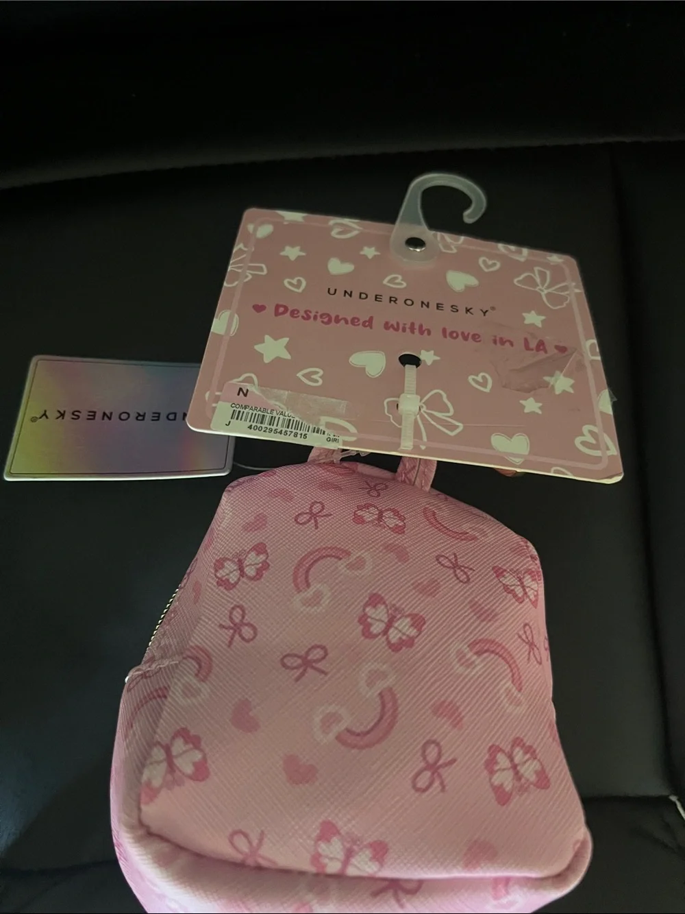 #3053..**Pink Bow Coin Purse Keychain